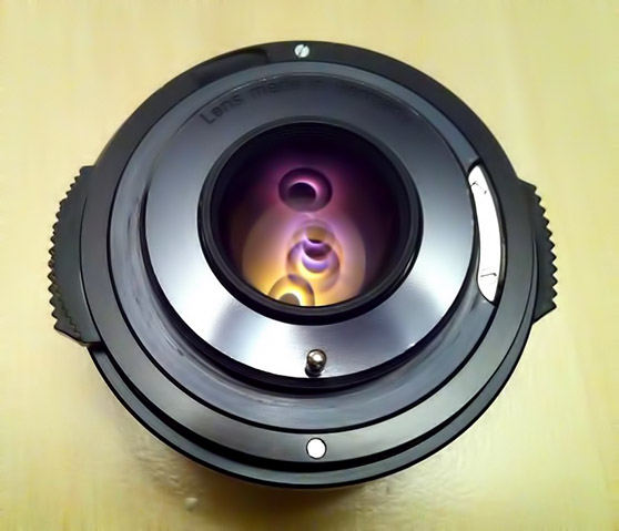 carl zeiss ultron 50/1.8 with a concave front element
