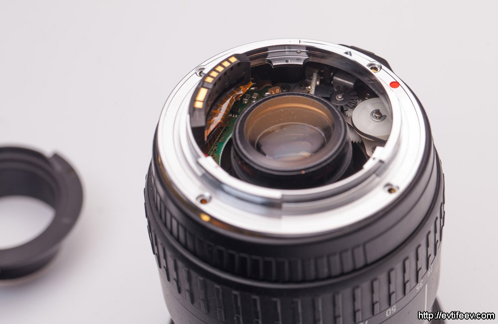 Разборка Sigma 28-105/2.8-4 Aspherical IF DG for Canon (есть ли пластиковые линзы в объективе?)