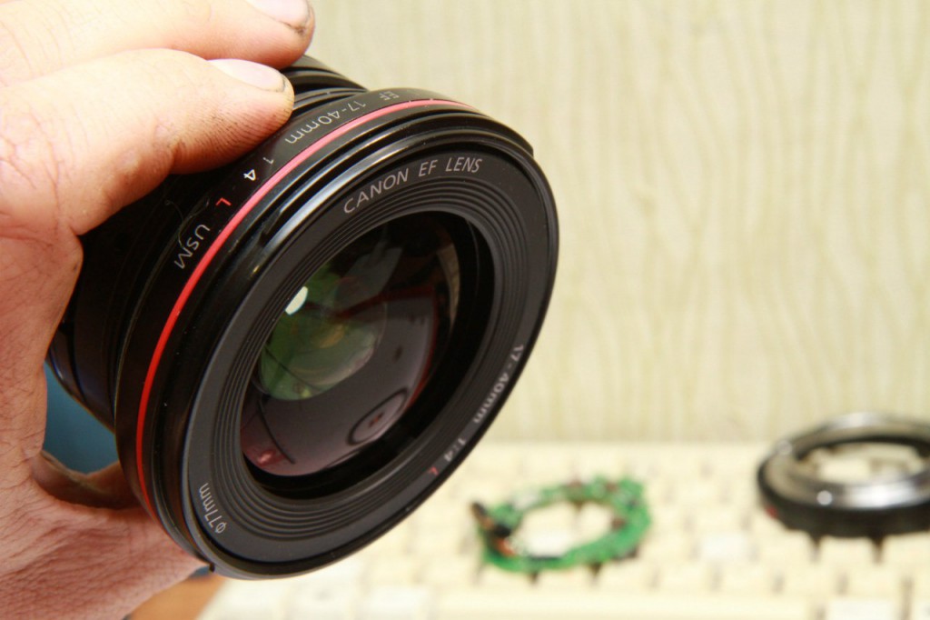 Как разобрать объектив Canon EF 17-40/4L