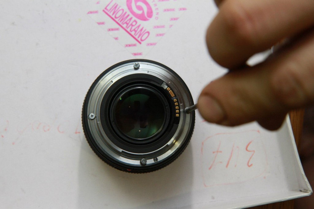 Как разобрать объектив CANON EF-50mm f / 1.4