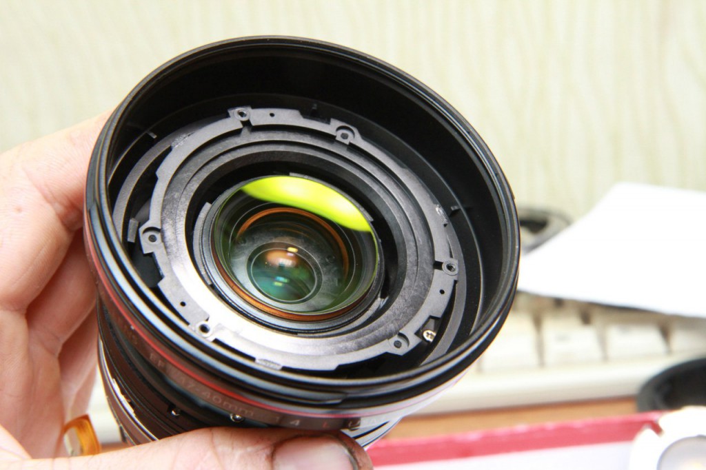 Как разобрать объектив Canon EF 17-40/4L